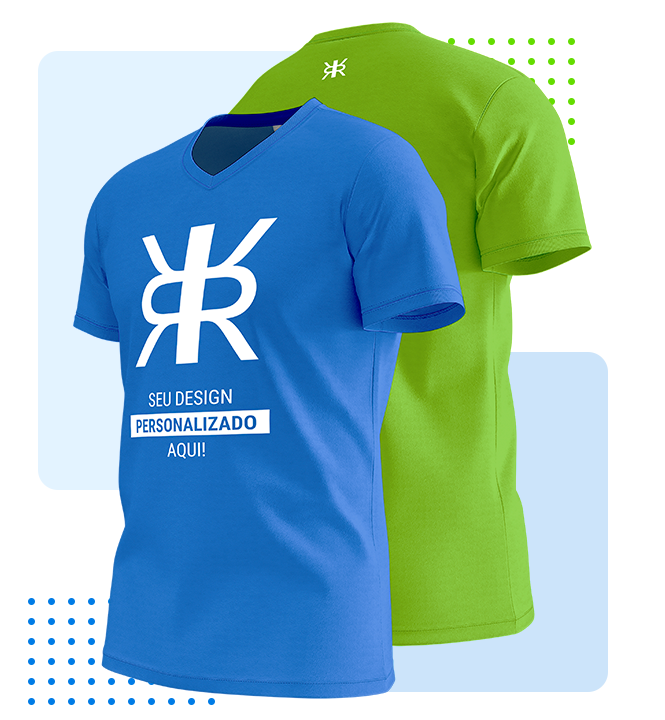 foto de duas blusas uma azul e outra verde