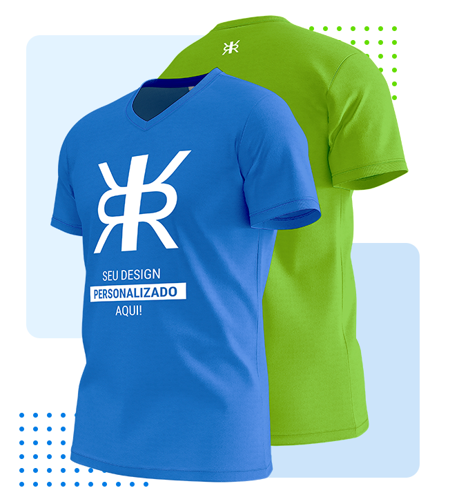 foto de duas blusas uma azul e outra verde