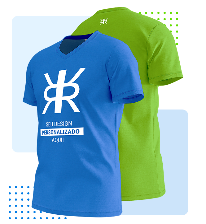 foto de duas blusas uma azul e outra verde