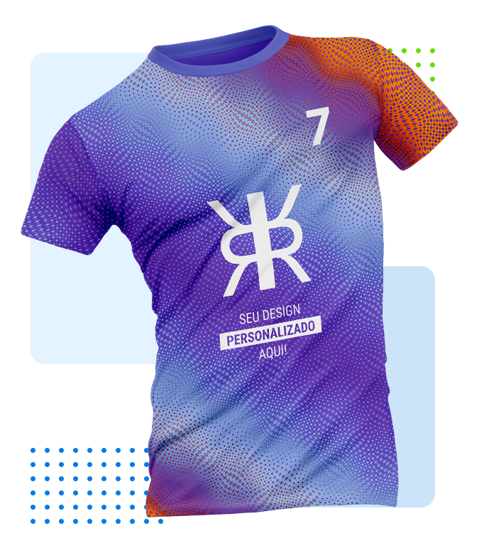 foto de camiseta de futebol colorida