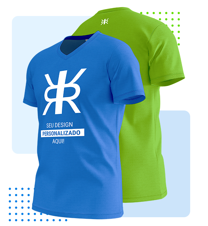 foto de duas blusas uma azul e outra verde