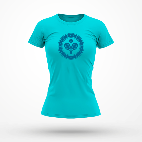 Camiseta Feminina Rezgatte Beach Tennis – Azul